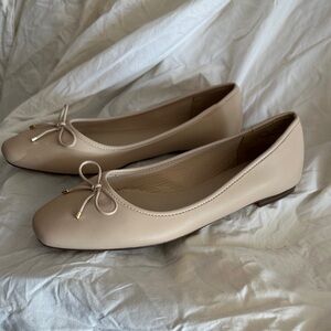 H&M Beige Bow Flats